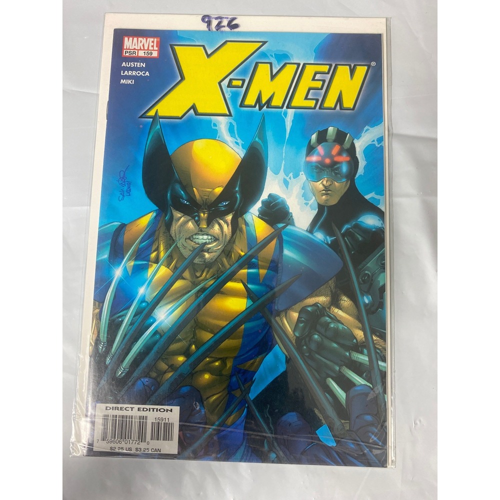 Marvel X-Men #159 2004 Salvador Larroca Wolverine Cyclops Cover Direct Edition